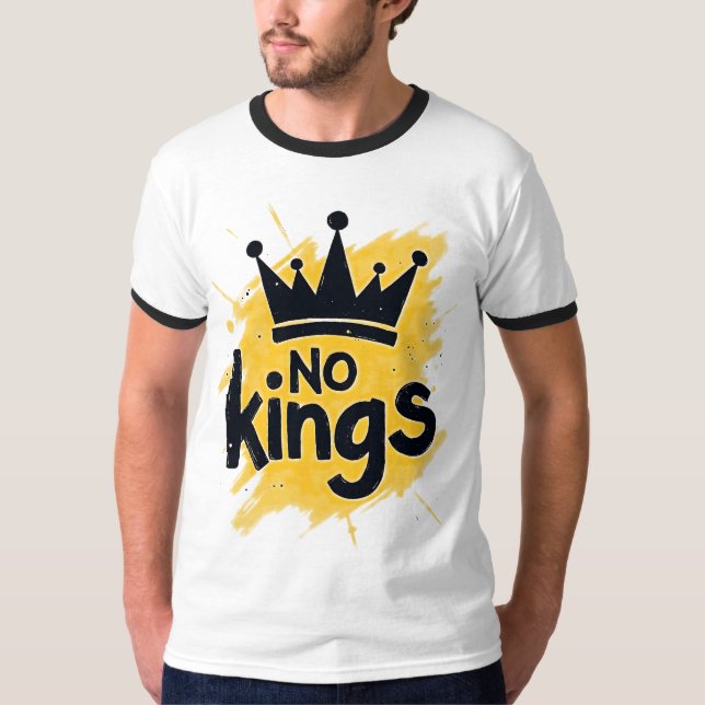 T-shirt Pas de rois – Le pouvoir au peuple Design (Devant)