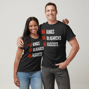 T-shirt Pas de rois Oligarques fascistes