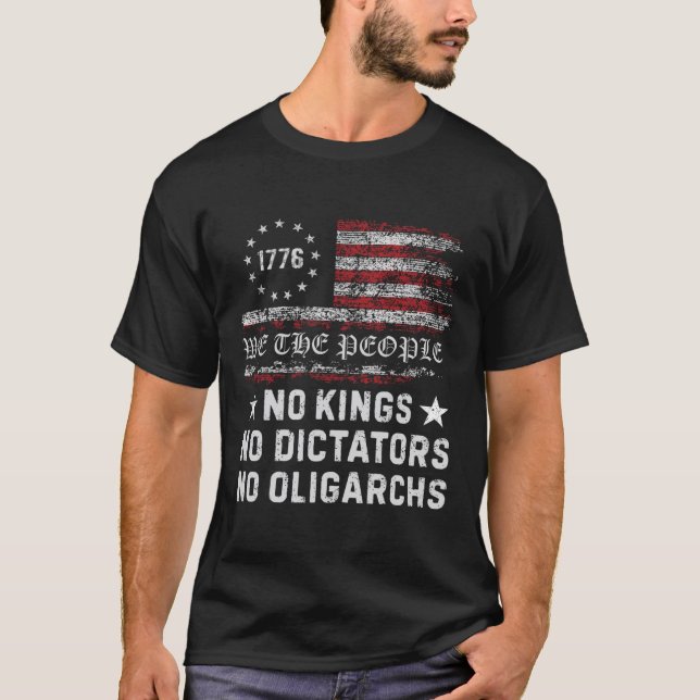T-shirt Pas De Rois Pas De Dictateurs Pas D'Oligarques En  (Devant)
