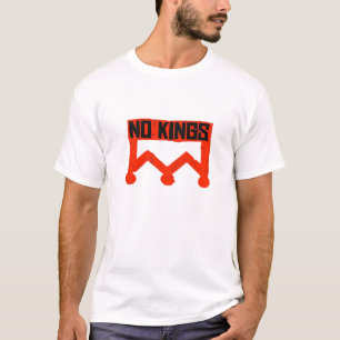 T-shirt Pas de rois Protestation Graphique Couronne Grunge