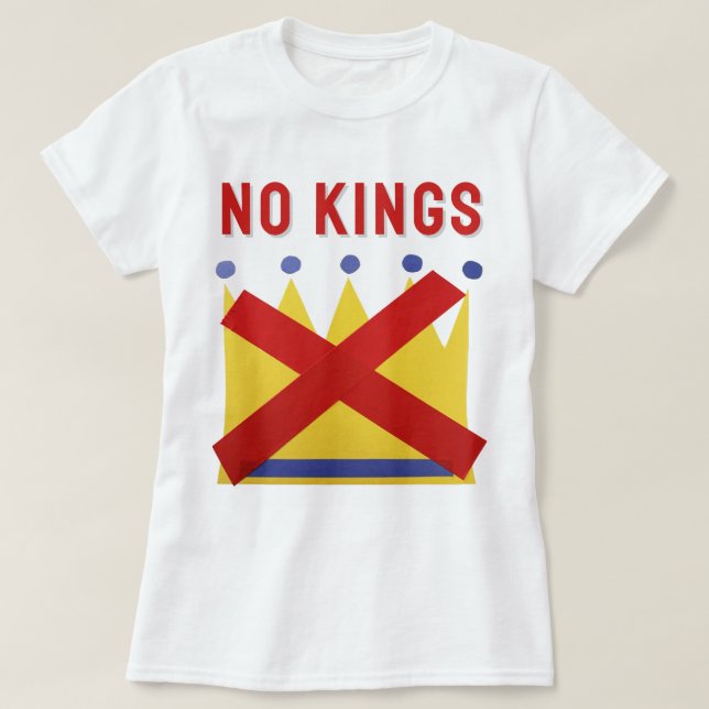 T-shirt Pas de rois protester résister (Design devant)
