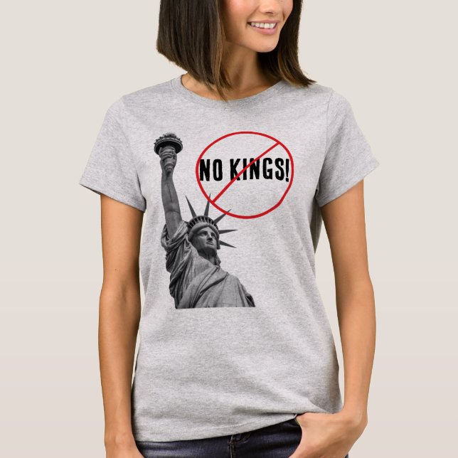 T-shirt Pas de rois Statue de la Liberté (Devant)
