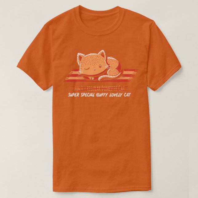 T-shirt Pas de rouge de chat domestique régulier (Design devant)