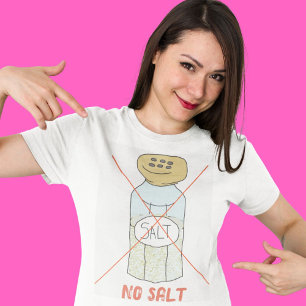 T-shirt Pas de sel Sodium régime sain gratuit