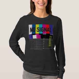 T-shirt Pas de signal Vaporwave Cool Fun Retro Tv 80s