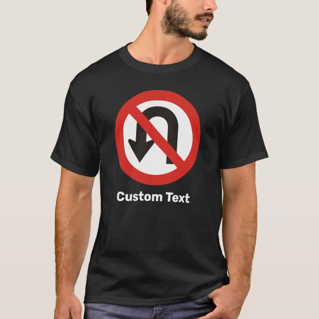 T-shirt Pas de signe à demi-tour (Devant)