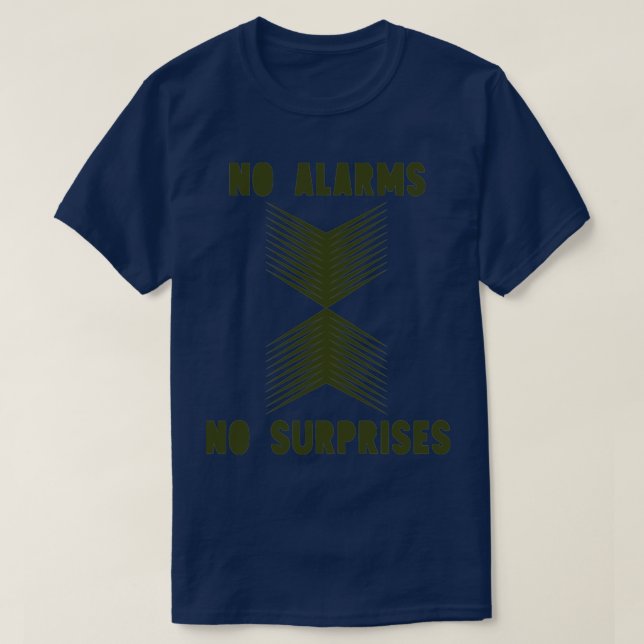 T-shirt Pas de Surprises vert (Design devant)