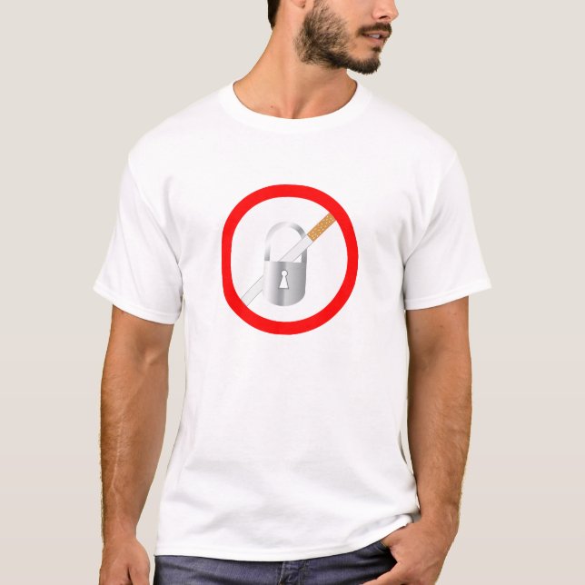 T-shirt Pas de symbole fumeur (Devant)