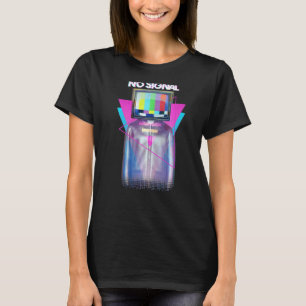 T-shirt Pas De Télévision De Signal Hors Air Man Glitch Va