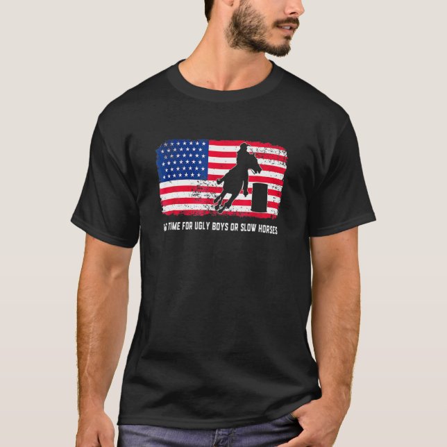 T-shirt Pas de temps pour les garçons laids ou les chevaux (Devant)