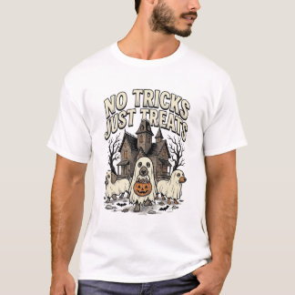 T-shirt Pas de tours juste des friandises Halloween Dachsh