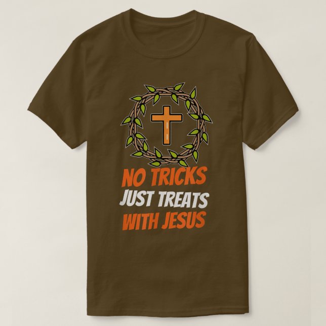 T-shirt Pas de traces, juste Traite avec Jésus Christian H (Design devant)