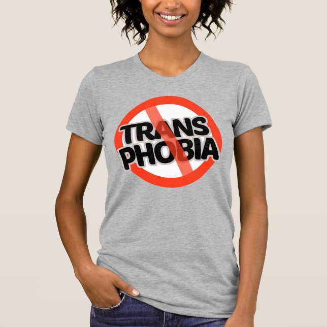 T-shirt Pas de transphobie (Devant)