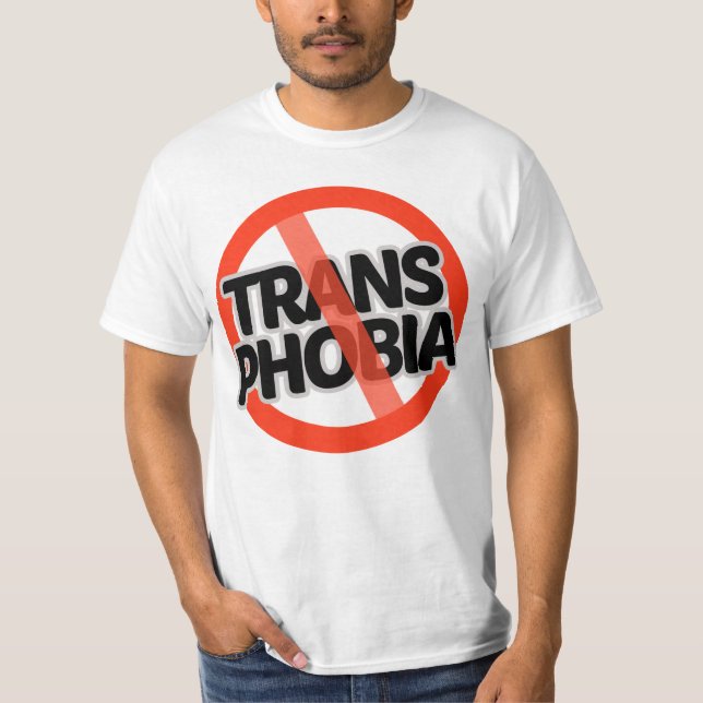 T-shirt Pas de transphobie (Devant)