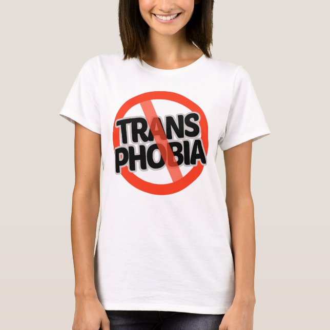 T-shirt Pas de transphobie (Devant)