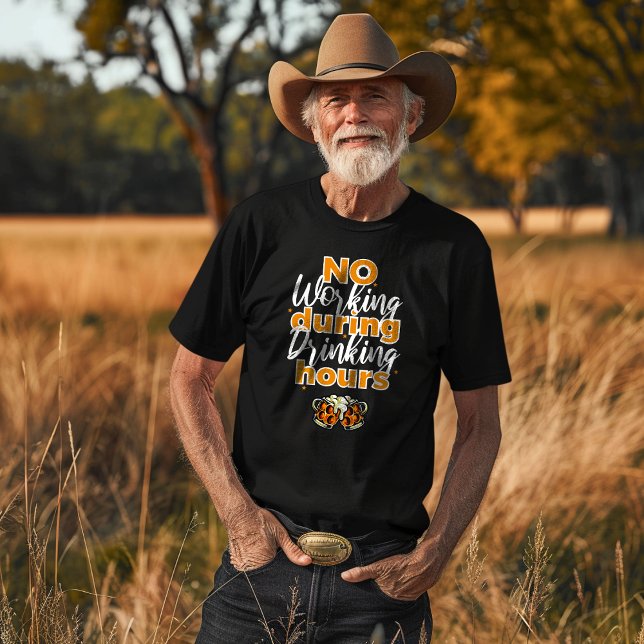T-shirt Pas De Travail Pendant Les Heures De Boisson T-shi (Créateur téléchargé)