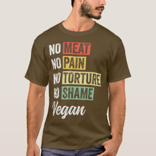 T-shirt Pas de viande pas de douleur pas de torture pas de