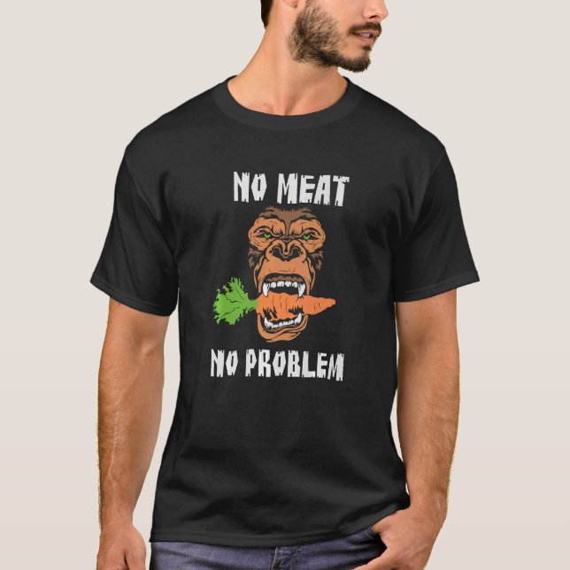 T-shirt Pas De Viande Pas De Problème Poids Gym Renforceme (Devant)