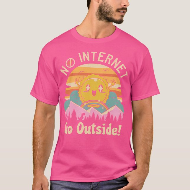 T-shirt Pas de vidéos Internet (Devant)