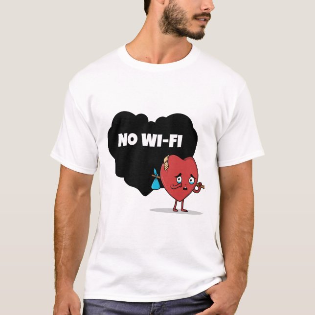 T-shirt Pas de Wifi (Devant)