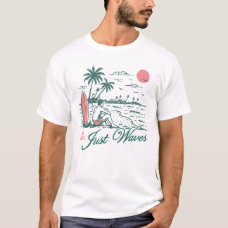 T-shirt Pas de Wifi Rien que des Vagues