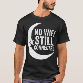 T-shirt Pas de Wifi Toujours Connecté Arabe Islamique