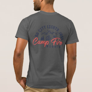 T-shirt Pas D'Éclairage De Ville, Juste Des Nuits De Feu D