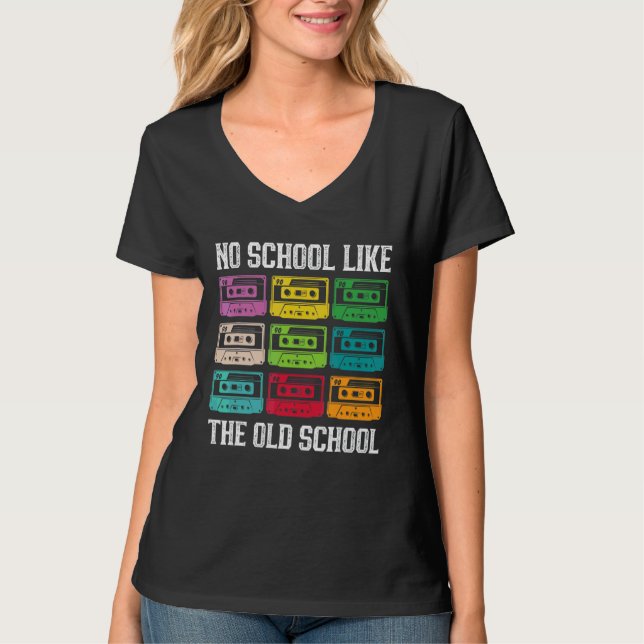 T-shirt Pas D'École Comme La Vieille École Cassette Mixtap (Devant)