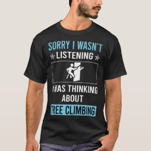 T-shirt Pas d'écoute Arbre Escalade Climber