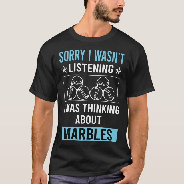 T-shirt Pas d'écoute Marbres (Devant)