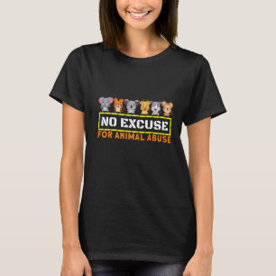 T-shirt Pas D'Excuse Pour La Sensibilisation À L'Abus Des 