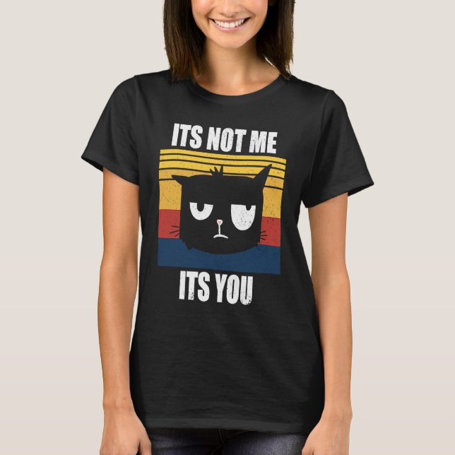 T-shirt Pas d'humeur pour demain  Citations de chat  1 (Devant)