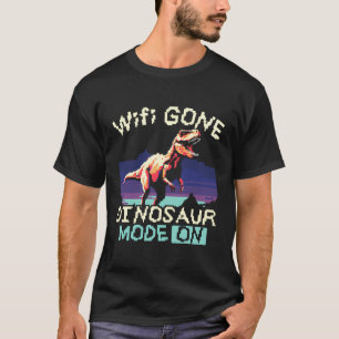 T-shirt Pas d'Internet Dinosaure Lover Paléontologie Prehi