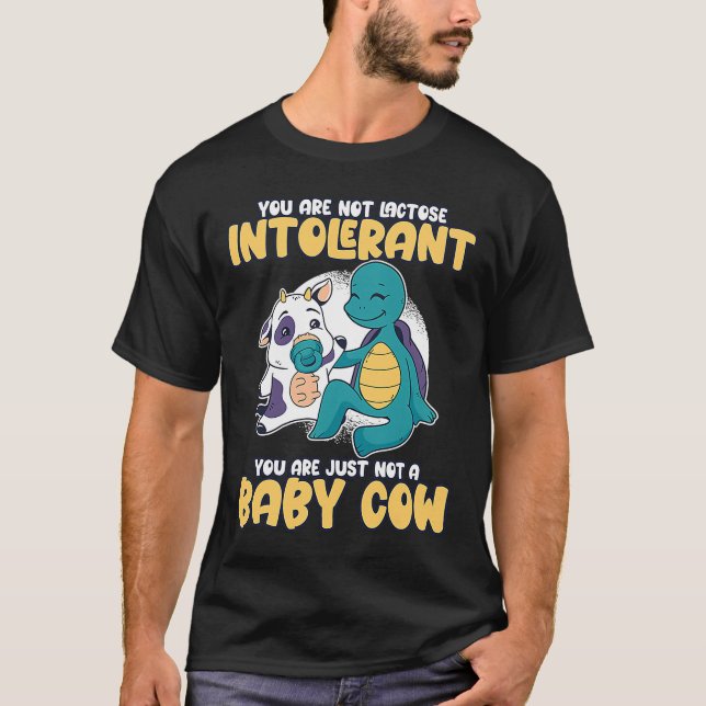 T-shirt Pas d'intolérance au lactose juste pas une vache d (Devant)