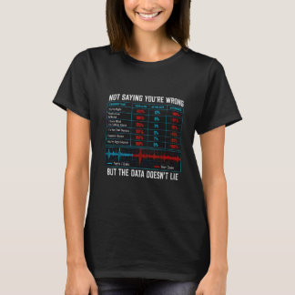 T-shirt Pas dire que vous avez tort mais les données ne me