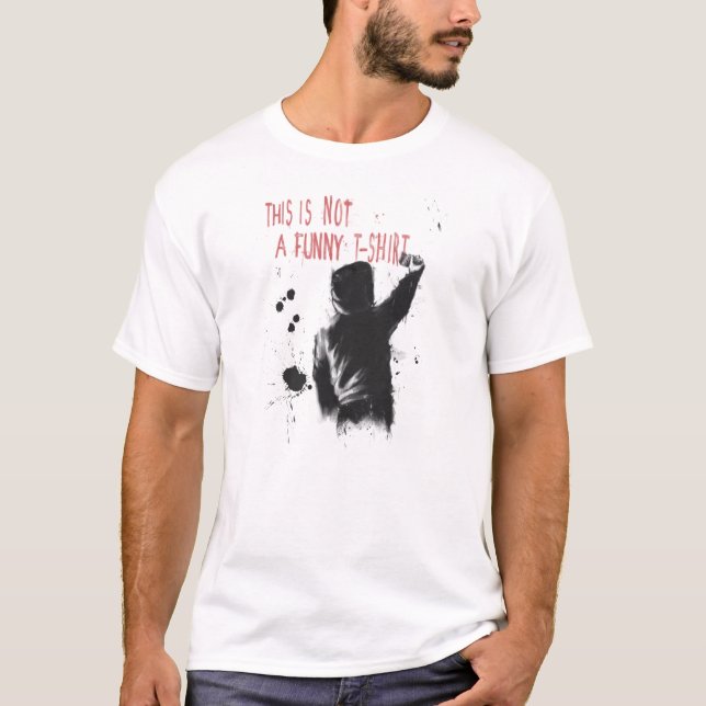 T-shirt Pas drôle (Devant)