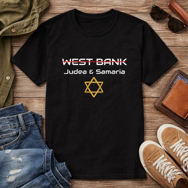 T-shirt Pas en Cisjordanie, Judée Samarie Israël (Créateur téléchargé)