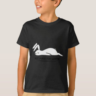 T-shirt Pas fait pour le lapin d'hiver Amateur d'animaux m
