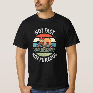 T-shirt Pas Fast Not Furious paresseux vélo de couchage
