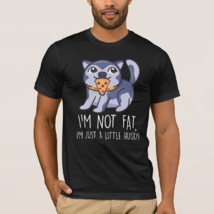 T-shirt Pas gros juste un petit chien coquin Pizza love