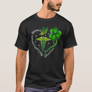 T-shirt Pas Heureux Simplement Béni Ménagère St. Patrick D