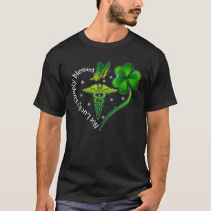 T-shirt Pas Heureux Simplement Béni St. Patrick Day Infirm