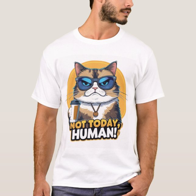 T-shirt pas humain aujourd'hui (Devant)