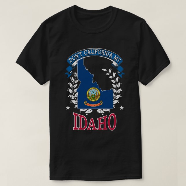 T-shirt Pas la Californie MY Idaho (Design devant)