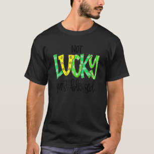 T-shirt Pas Lucky Juste Béni Avec Chaussure Cheval St Patr