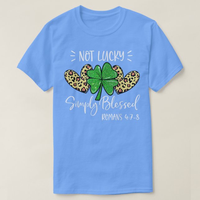 T-shirt Pas Lucky Simple Blessé St (Design devant)
