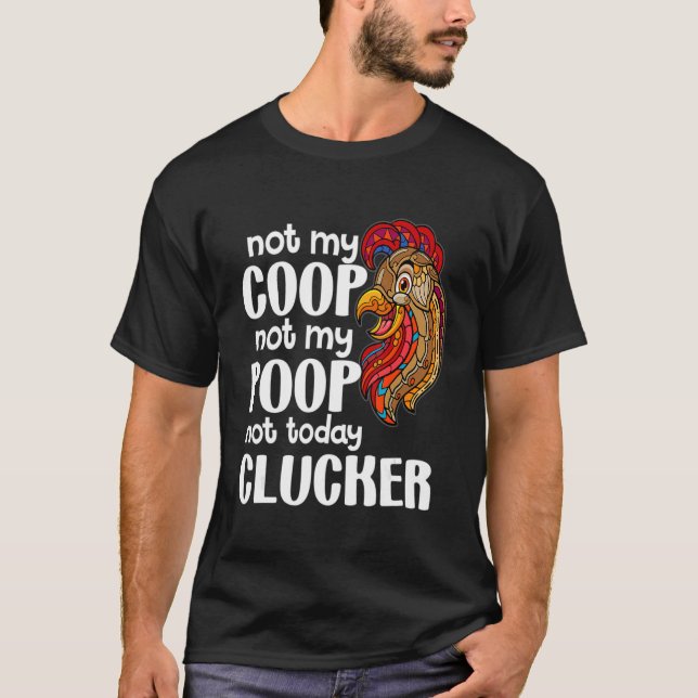 T-shirt Pas ma coopérative, pas mes excréments   Citation  (Devant)