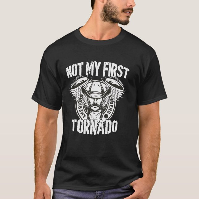 T-shirt Pas Ma Première Tornadeo Chasseur de Tornade Drôle (Devant)