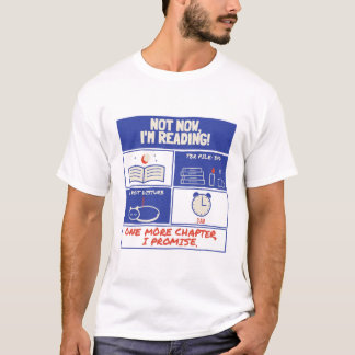T-shirt Pas maintenant, je lis ! Livre retro Riso Amoureux