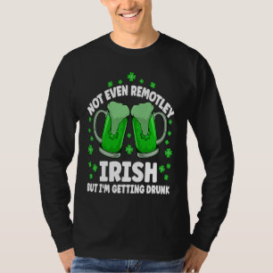 T-shirt Pas même vaguement ivre de bière irlandaise buvant